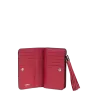 lancel - portefeuille compact rectangulaire zippé m premier flirt de lancel