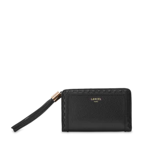 lancel - portefeuille compact rectangulaire zippé m premier flirt de lancel