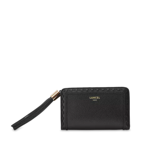 lancel - portefeuille compact rectangulaire zippé m premier flirt de lancel