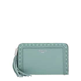 lancel - portefeuille compact rectangulaire zippé m premier flirt de lancel