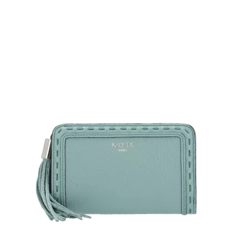 lancel - portefeuille compact rectangulaire zippé m premier flirt de lancel