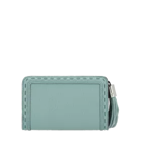 lancel - portefeuille compact rectangulaire zippé m premier flirt de lancel
