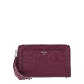lancel - portefeuille compact rectangulaire zippé m premier flirt de lancel