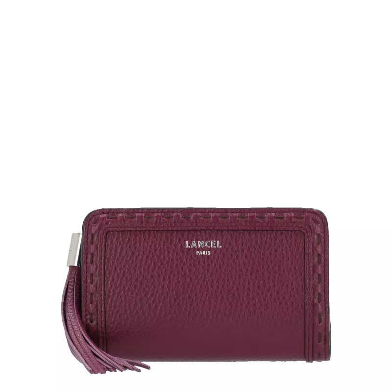 lancel - portefeuille compact rectangulaire zippé m premier flirt de lancel lancel - portefeuille compact rectangulaire zippé m premier flirt de lancel