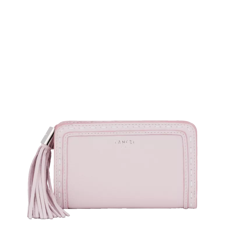 lancel - portefeuille compact rectangulaire zippé m premier flirt de lancel lancel - portefeuille compact rectangulaire zippé m premier flirt de lancel