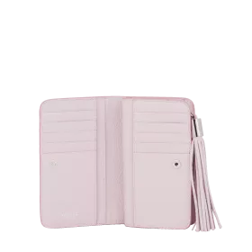 lancel - portefeuille compact rectangulaire zippé m premier flirt de lancel
