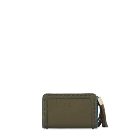 lancel - portefeuille compact rectangulaire zippé m premier flirt de lancel