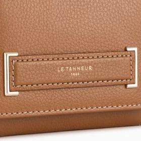 le tanneur - porte monnaie à rabat judith en cuir grainé