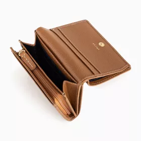 le tanneur - porte monnaie à rabat judith en cuir grainé