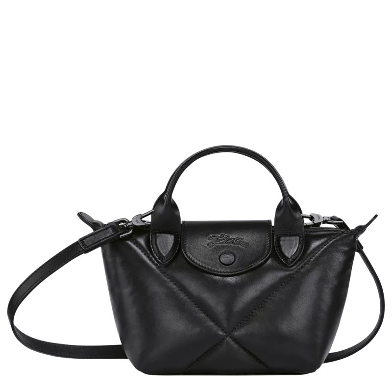 longchamp - sac porté main xs le pliage cuir longchamp - sac porté main xs le pliage cuir