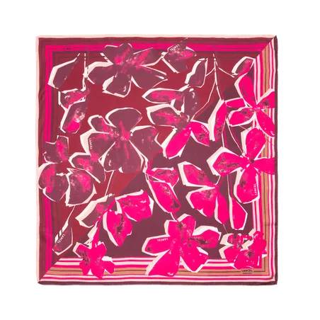 lancel - carré motif fleurs arty