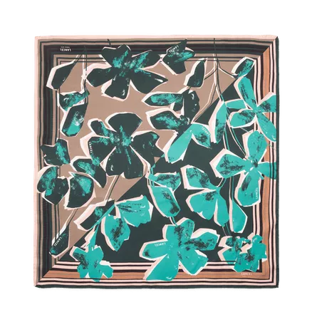 lancel - carré motif fleurs arty