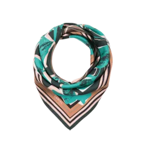 lancel - carré motif fleurs arty