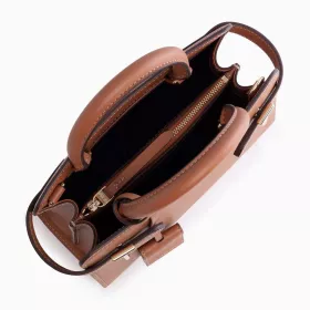 Le Tanneur - petit sac à main emilie en cuir grainé