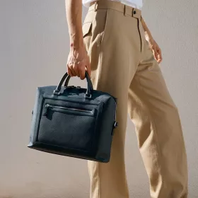 le tanneur - porte documents 14"" max en cuir grainé