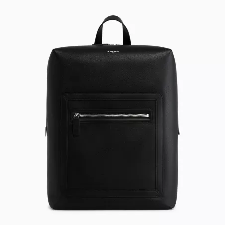 le tanneur - sac à dos zippé max en cuir grainé