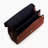 sac à main sans couture en cuir grainé