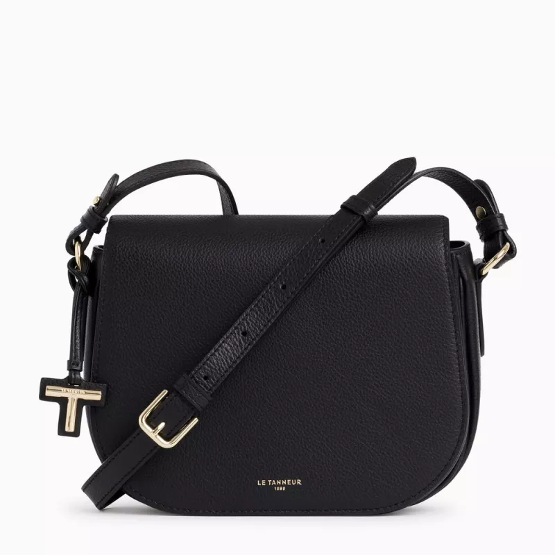 Sac Bandoulière Moyen Modèle Gisèle En Cuir Grainé De Le Tanneur