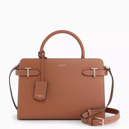 Le Tanneur - sac à main moyen modèle emilie en cuir grainé