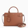 Le Tanneur - sac à main moyen modèle emilie en cuir grainé