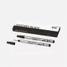 montblanc - 2 recharges pour rollerball legrand broad mystery black