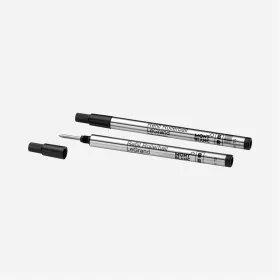 montblanc - 2 recharges pour rollerball legrand broad mystery black