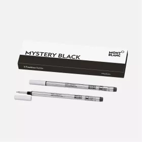 montblanc - 2 recharges de feutre fin medium mystery black