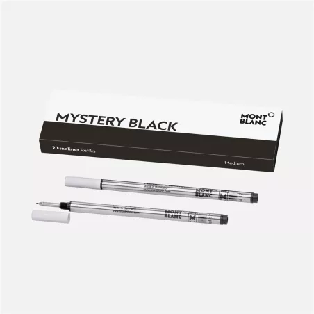 montblanc - 2 recharges de feutre fin medium mystery black