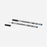 montblanc - 2 recharges pour rollerball (m), royal blue