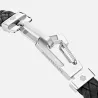 montblanc - bracelet wrap me en cuir noir