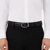 Ceinture réversible à boucle fer à cheval de 30 mm en cuir noir/marron Montblanc