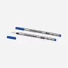 montblanc - 2 recharges pour rollerball (f), royal blue