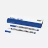 montblanc - 2 recharges pour rollerball (f), royal blue
