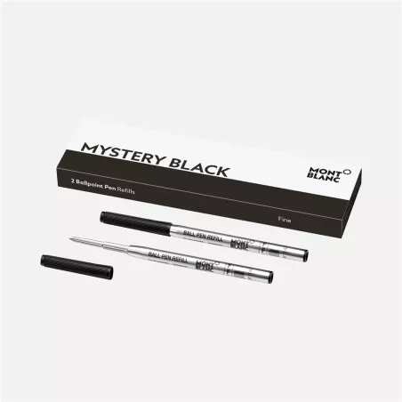 montblanc - 2 recharges pour stylo bille (f) mystery black
