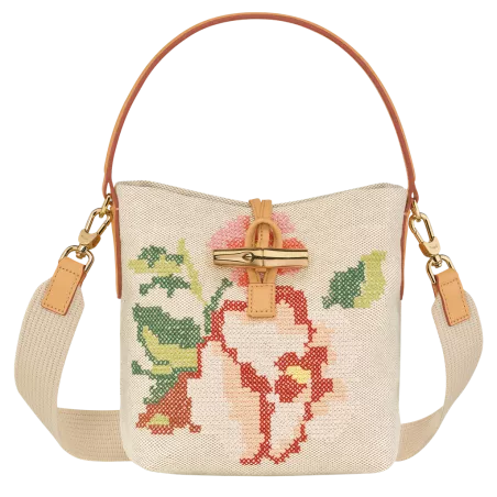 longchamp - sac seau s  roseau essential fleurs