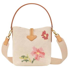 longchamp - sac seau s  roseau essential fleurs