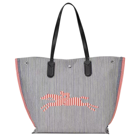 longchamp - sac shopping l  roseau essential rayé
