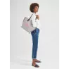 longchamp - sac shopping l  roseau essential rayé