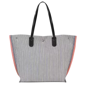 longchamp - sac shopping l  roseau essential rayé