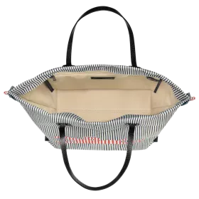 longchamp - sac shopping l  roseau essential rayé