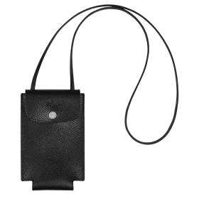 longchamp - étui téléphone avec cordon  le pliage green