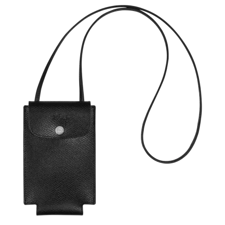 longchamp - étui téléphone avec cordon  le pliage green