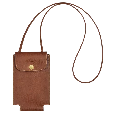 longchamp - étui téléphone avec cordon  le pliage
