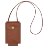 longchamp - étui téléphone avec cordon  le pliage