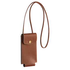 longchamp - étui téléphone avec cordon  le pliage