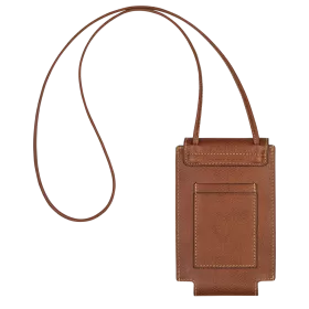 longchamp - étui téléphone avec cordon  le pliage