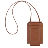 longchamp - étui téléphone avec cordon  le pliage