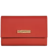 longchamp - portefeuille compact  roseau shadow