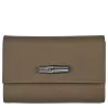 longchamp - portefeuille compact  roseau shadow