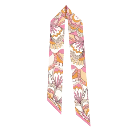 lancel - carré de soie lancel carré de soie lancel motif floral
